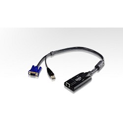 ATEN KA7175-AX Модуль удлинителя, SVGA+KBD+MOUSE USB 2.0, 50 метр., для подкл. комп. к перекл. KN2124v/2140v/4124v/4140v, макс.разреш. 1600х1200, RJ45+HD-DB15+USB A-тип, Female+2xMale, без Б.П.