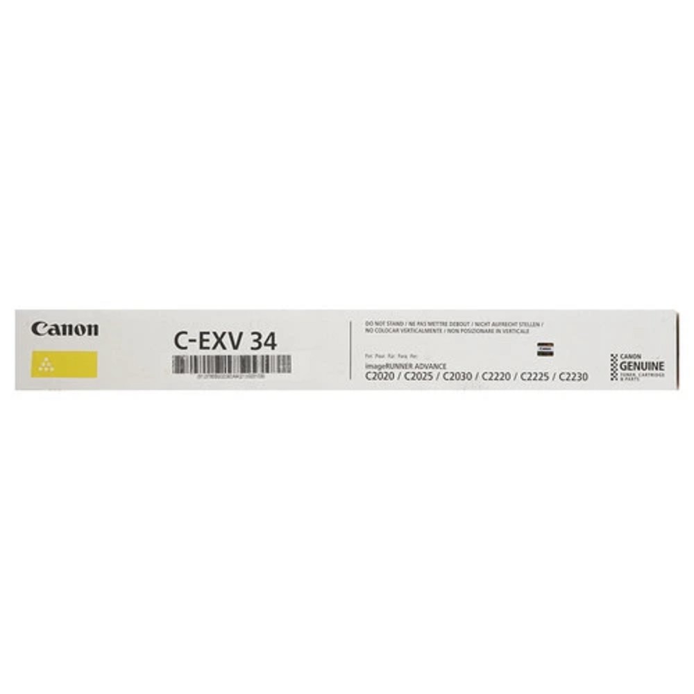 Canon C-EXV34Y 3785B002 Тонер для IR Advance-C2000ser / C2020 / C2025 / C2030, Желтый, 16000стр. (CX)