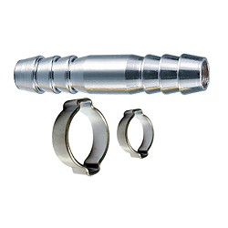 FUBAG Переходник 10мм елочка на елочку с 2- мя обжимными кольцами 10х15мм [180392]
