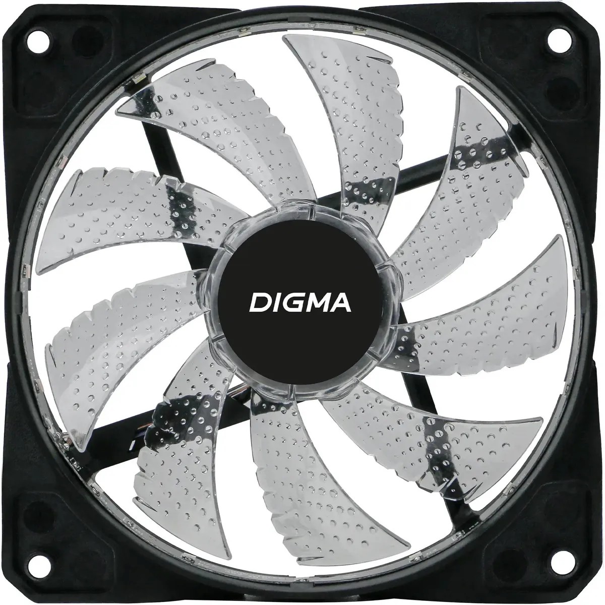 Вентилятор Digma DFAN-FRGB2 RGB 120мм черный 3-pin 4-pin (Molex) Ret