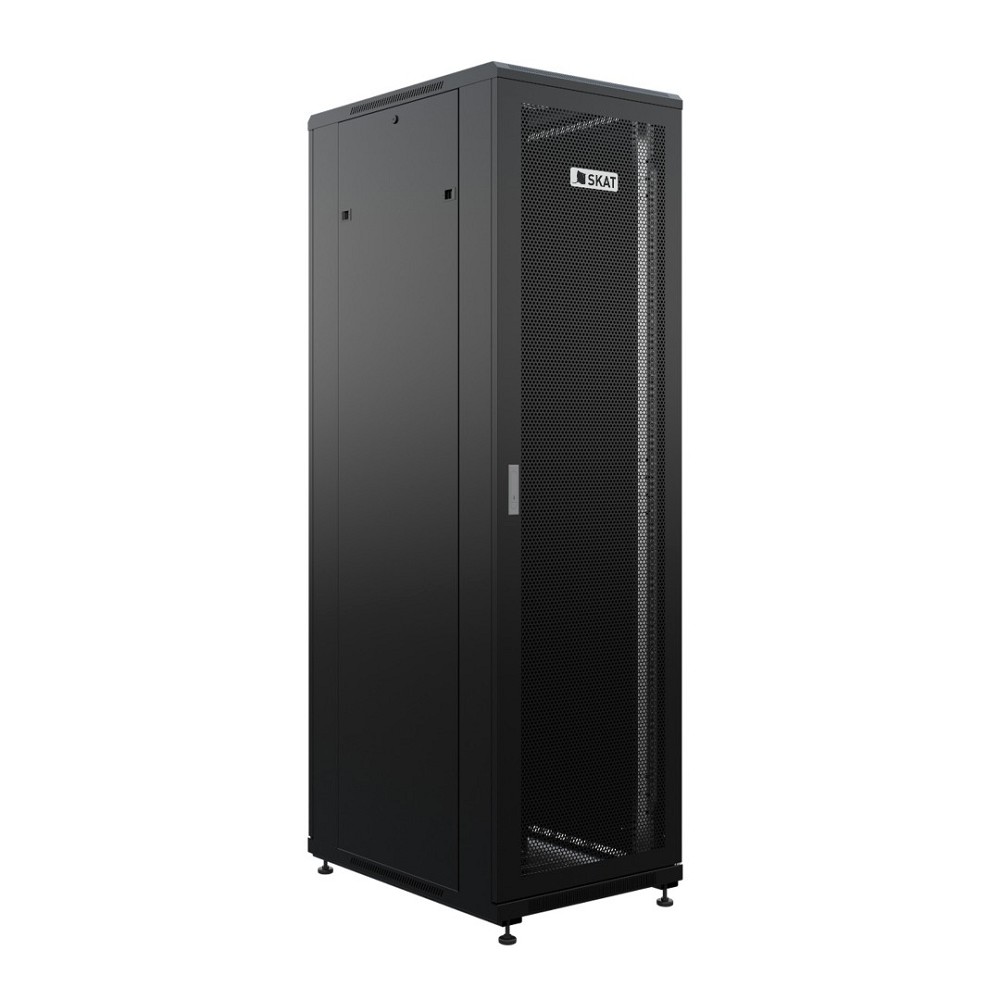 БАСТИОН SKAT TB-42R680PF-B Шкаф напольный универсальный серверный 42U 600х800мм, дверь перфорированная {4408} {1.5 года гарантия}