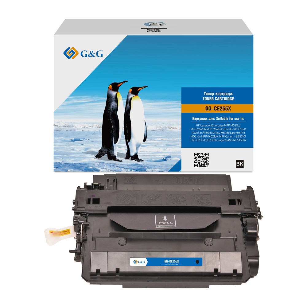 Картридж G&amp;G, GG-CE255X  аналог HP CE255X/CRG324II/CRG724H/CRG524II/CRG324H 12.5k с чипом