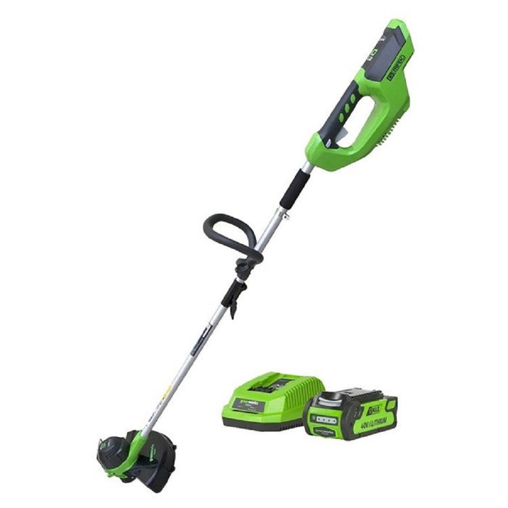 Greenworks Триммер аккумуляторный G40LTK4, {40V, 30 см, с 1хАКБ 4 А.ч и ЗУ} [2101507UB]