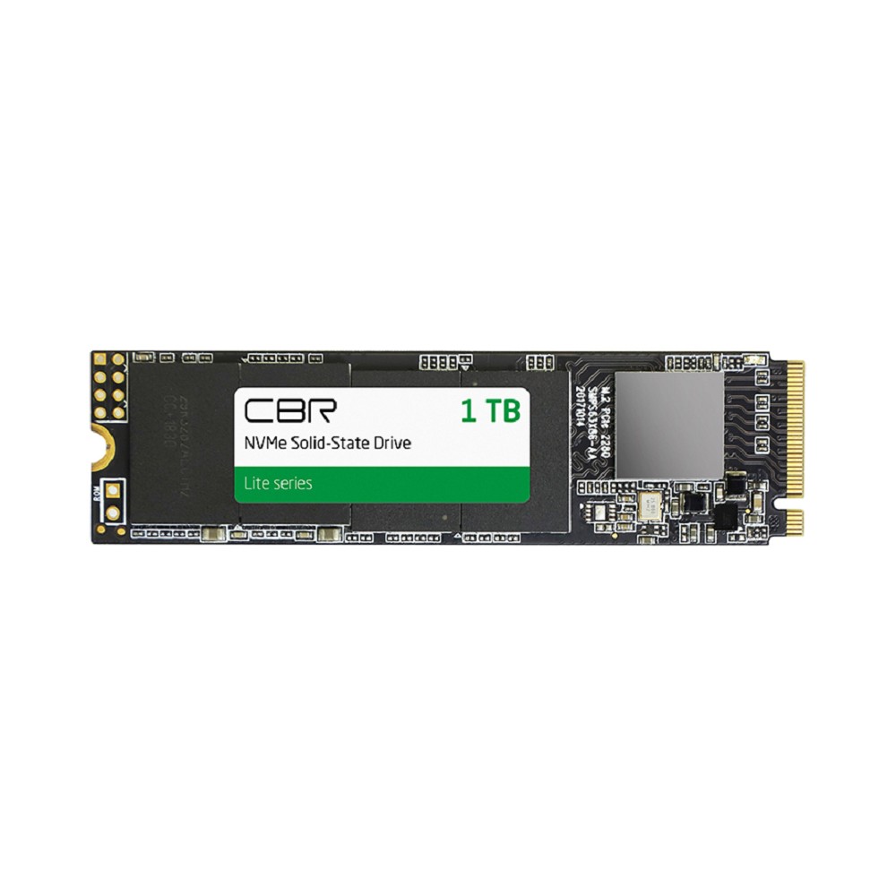 CBR SSD-001TB-M.2-LT22, Внутренний SSD-накопитель, серия "Lite", 1024 GB, 1TB, M.2 2280, PCIe 3.0 x4, NVMe 1.3, SM2263XT, 3D TLC NAND, R/W speed up to 2300/1800 MB/s, TBW (TB) 500