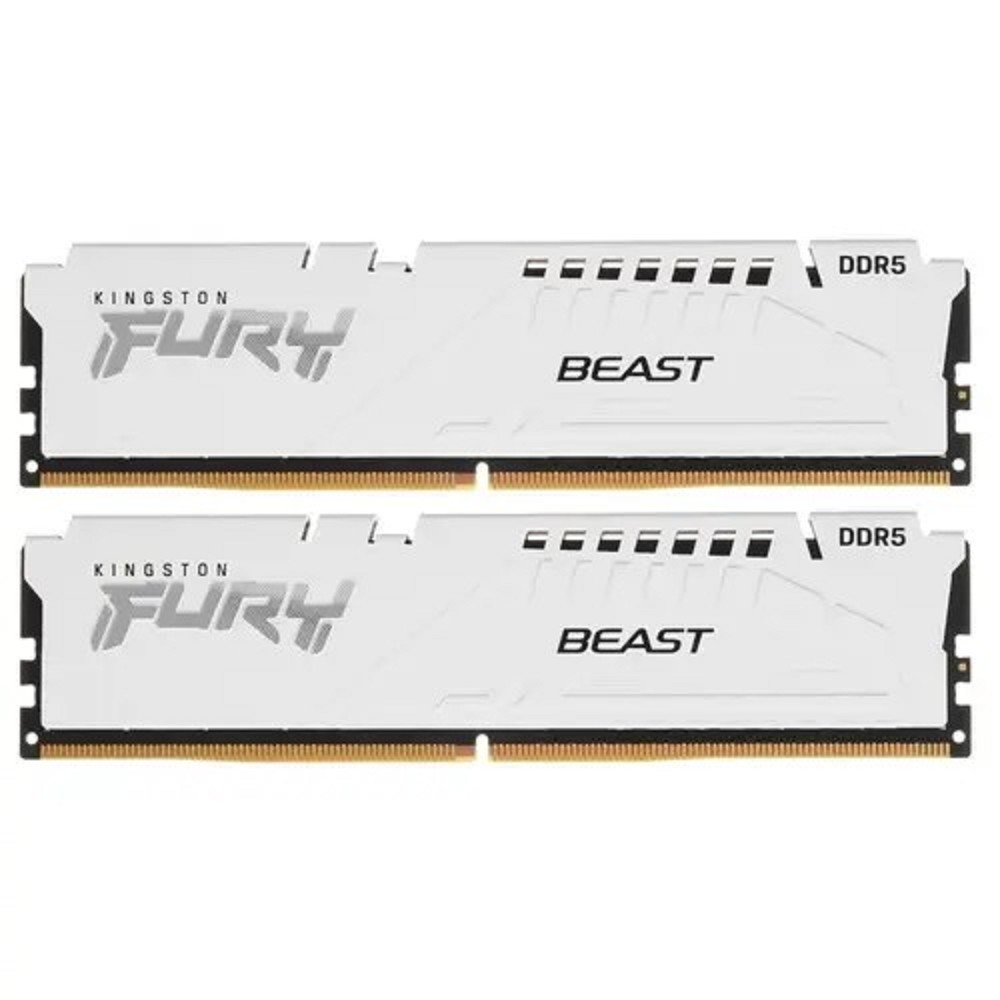 Kingston DDR5 64GB 5600MT/s CL40 DIMM (Kit of 2) FURY Beast White XMP KF556C40BWK2-64