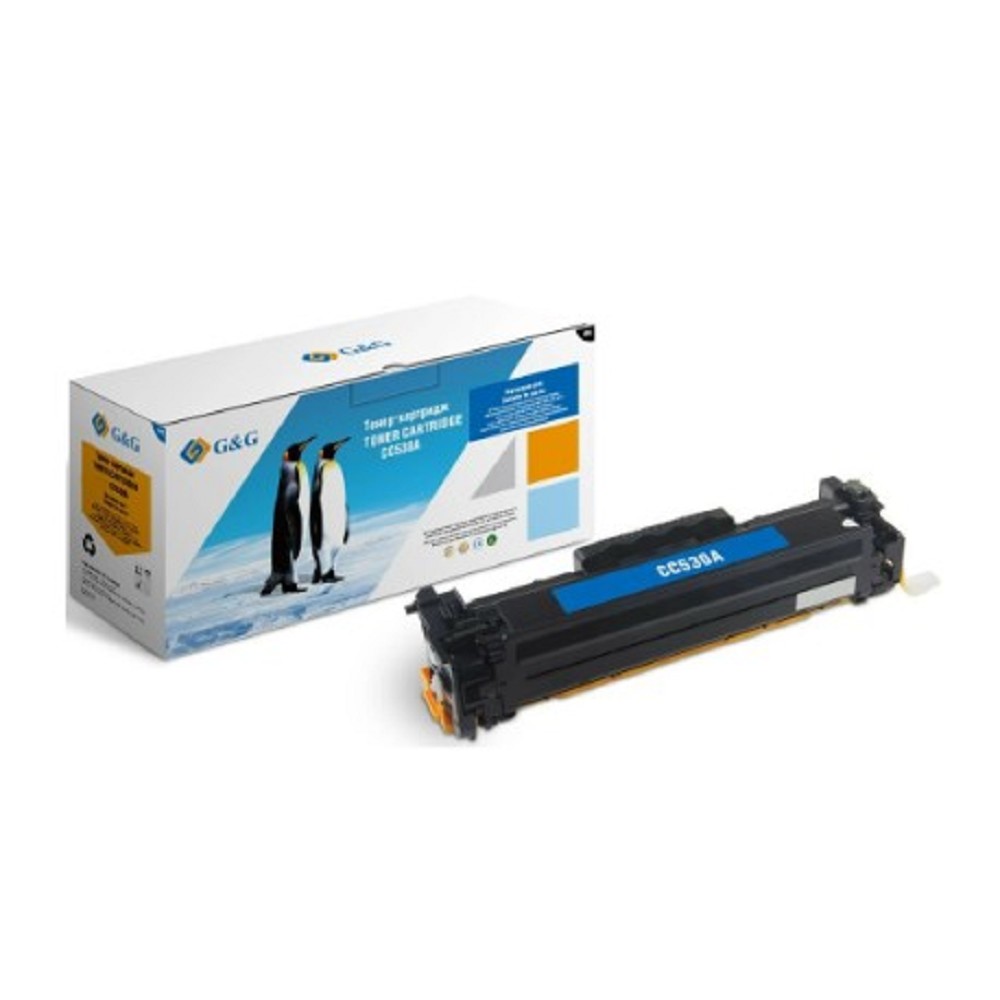 Картридж G&amp;G, аналог HP CC530A/304A/Canon 718 черный 3.5k с чипом