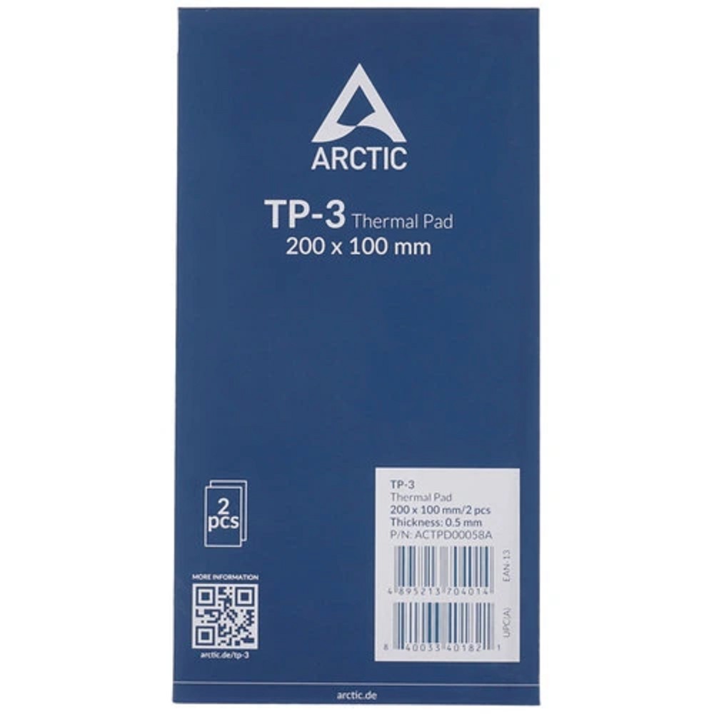 Thermal pad  200x100mm, 0.5mm - 2 Pack TP-3 ACTPD00058A