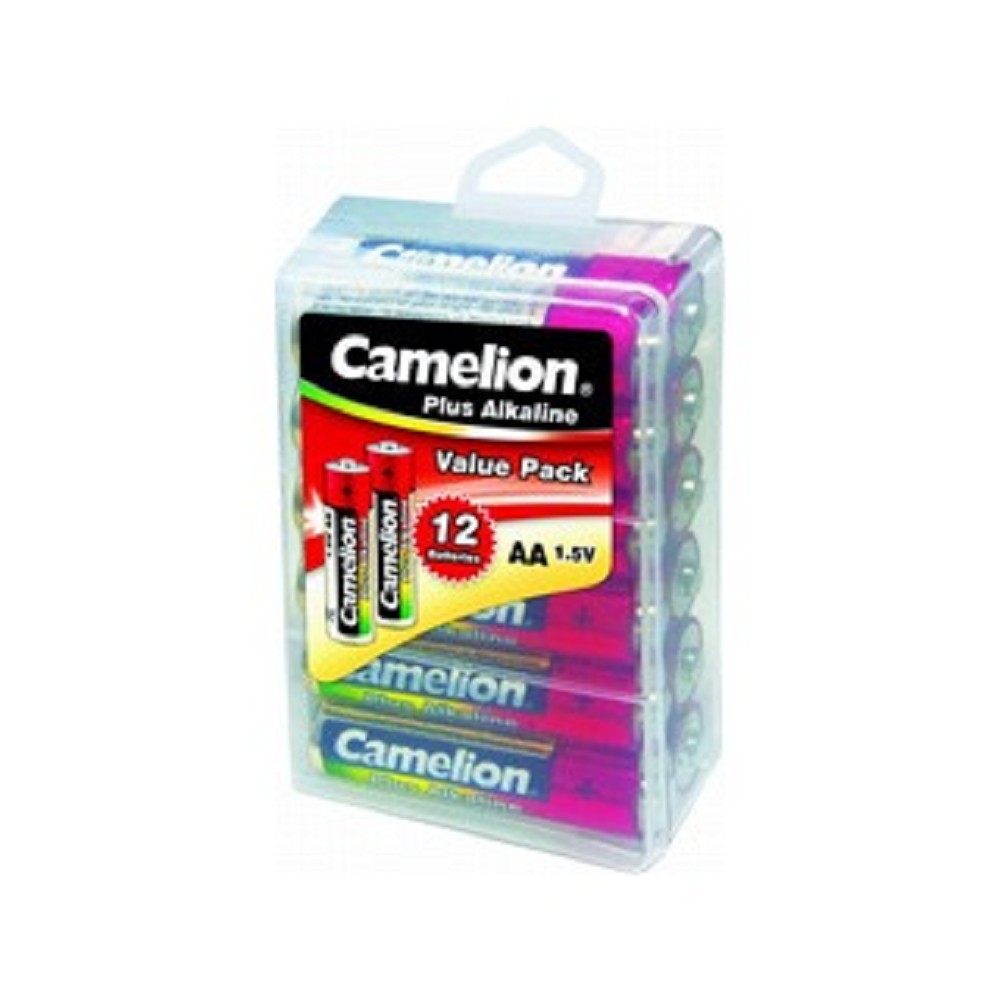 Camelion..LR 6 Plus Alkaline PBH-12 (LR6-PBH12, батарейка,1.5В) (12шт. в уп-ке)
