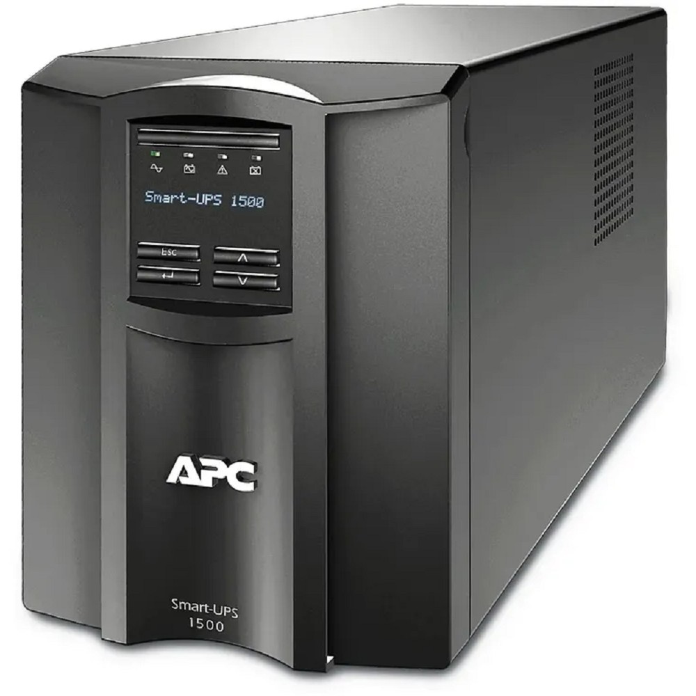Источник бесперебойного питания APC Smart-UPS SMT1500IC Line Interactive, 1500VA, Tower, 230V, 8x IEC C13 outlets, SmartConnect Port+SmartSlot, AVR, L