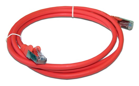 Патч-корд RJ45 - RJ45, 4 пары, FTP, категория 6A, 3 м, красный, LSZH, LANMASTER