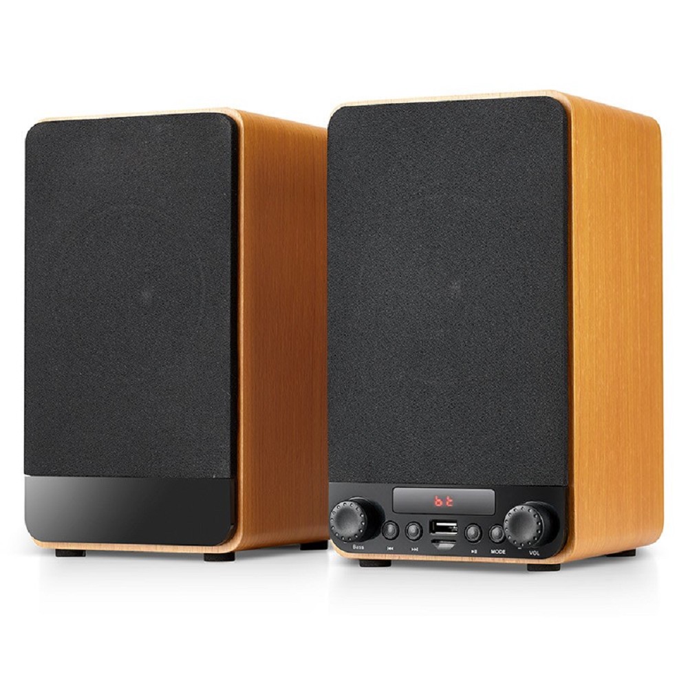 Повреждение упаковки Dialog Jazz AJ-13 BROWN - акустические колонки 2.0, 2*15W RMS, Bluetooth, FM, USB+microSD reader 
