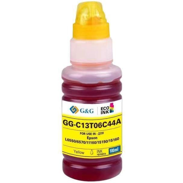 Чернила G&amp;G GG-C13T06C44A №112 желтый 100мл для Epson L6550/6570/11160/15150/15160