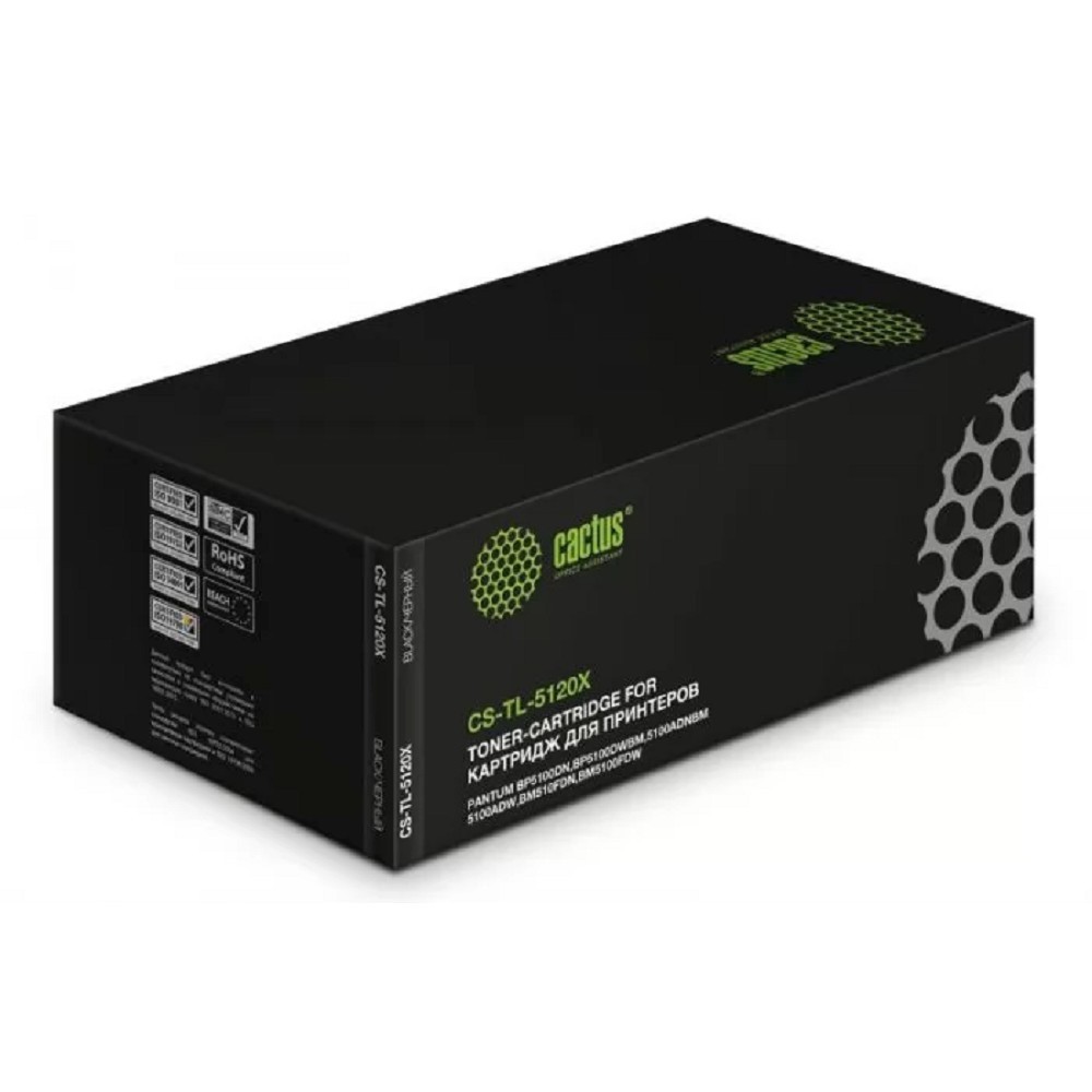 Картридж лазерный Cactus CS-TL-5120X TL-5120X/TL-5120XP черный (15000стр.) для Pantum BM5100ADN/BM5100ADW/BM5100FDN/BM5100FDW/BP5100DN/BP5100DW