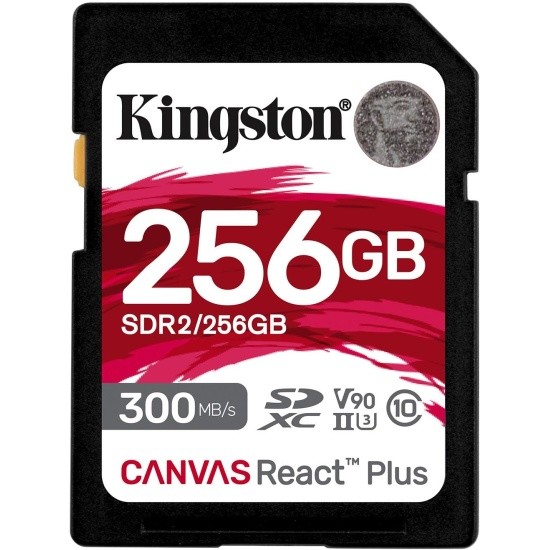 SecureDigital 256GB Kingston SDR2/256GB Canvas React Plus w/o adapter Class10 