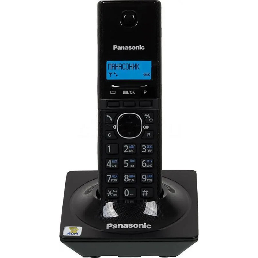 Panasonic KX-TG1711RUB (черный) {АОН, Caller ID,12 мелодий звонка,подсветка дисплея,поиск трубки}