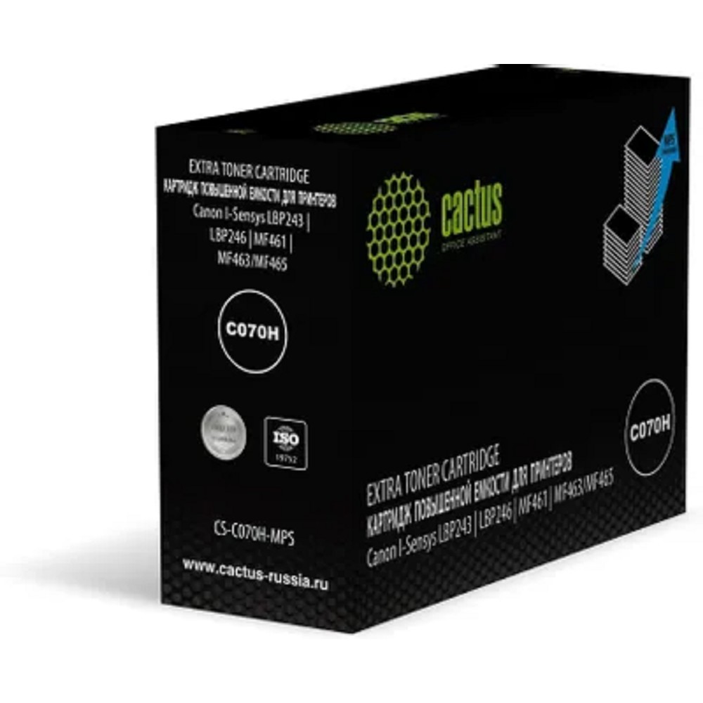 Картридж лазерный Cactus CS-C070H-MPS 070H черный (18000стр.) для Canon i-SENSYS LBP243/LBP246/MF461/MF463/MF465 с чипом