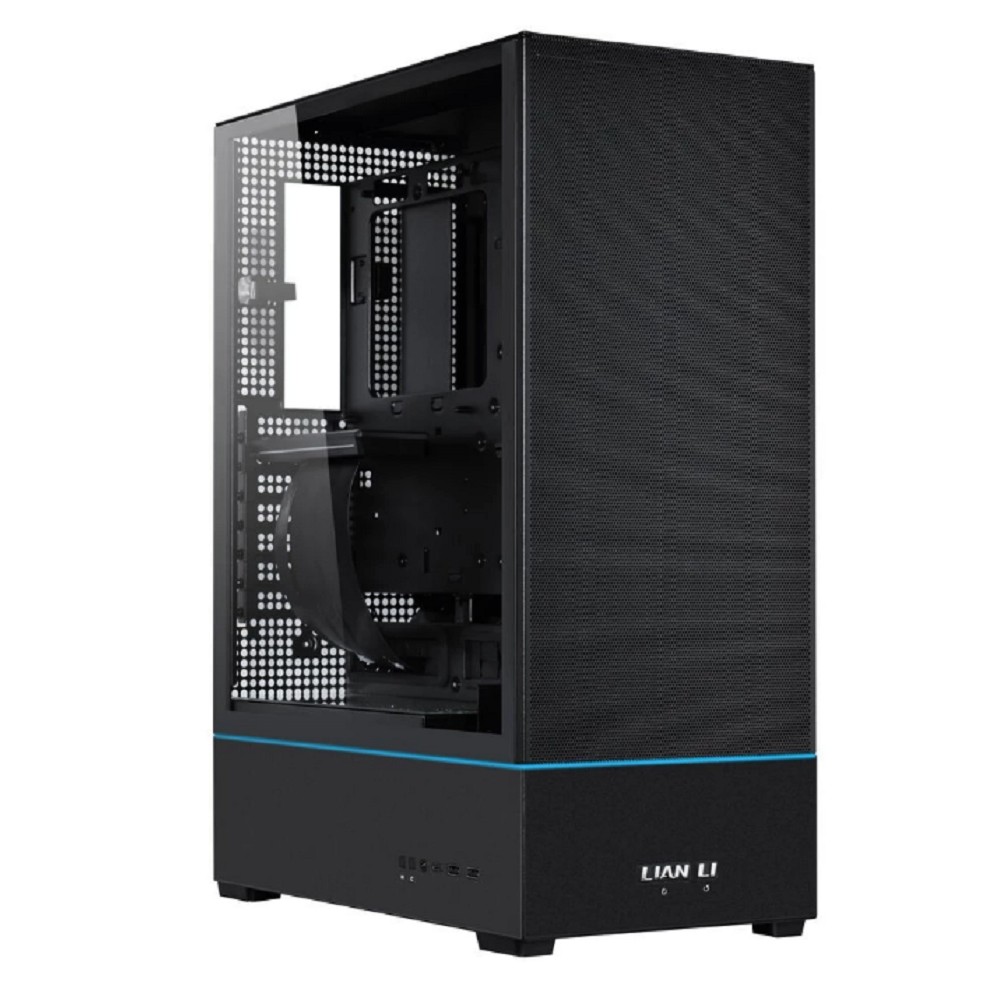 Lian Li Корпус SUP01X / Black / 3 x 120mm PWM Fan / PCIe4.0 Riser Cable / Mid-Tower, TG / G99.SUP01X.R0