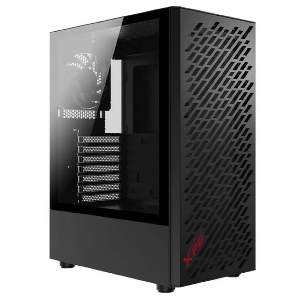 Повреждение упаковки XPG VALOR AIR black / ATX / tempered glass / 4x 120mm black fans/front magnet filter/ VALORAIRMT-BKCWW