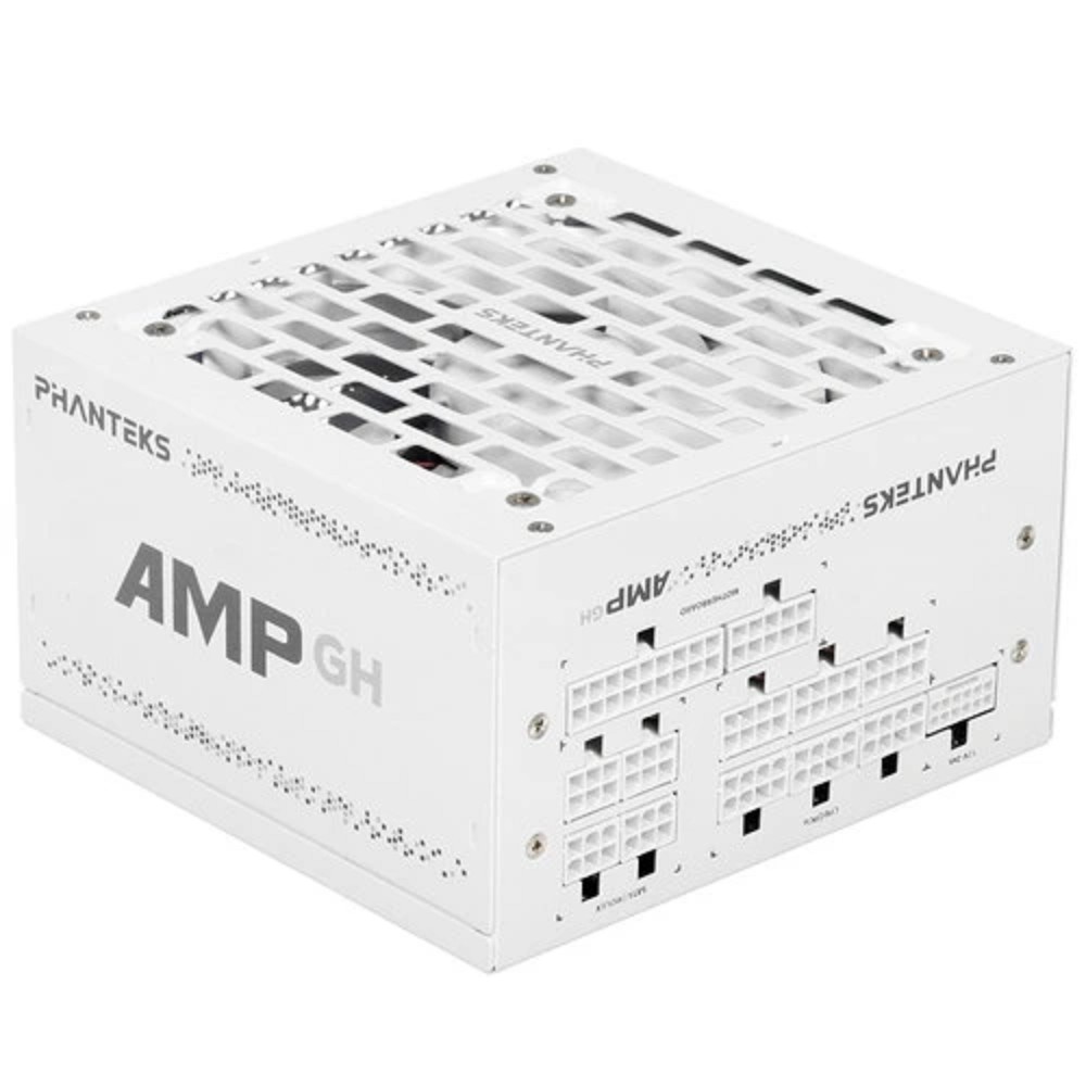 PHANTEKS Блок питания AMP GH 1000W (80 Plus Gold, ATX 3.1, PCIe 5.1, APFC, 120mm Fan, Fully Modular, White) / PH-P1000RT_WT01