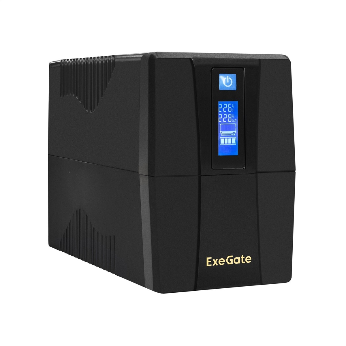 Exegate EP285479RUS ИБП ExeGate Power Smart ULB-850.LCD.AVR.EURO.RJ <850VA/480W, LCD, AVR, 2 евророзетки, RJ45/11, Black>  