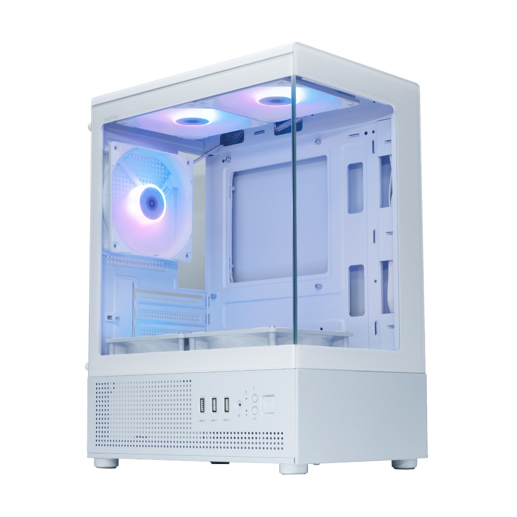 Корпус XASTRA Q300M 5FRGB Black mATX/Aquarium/Screewless/ 5x120mm FRGB FC fans/ Q300M-5FC12F