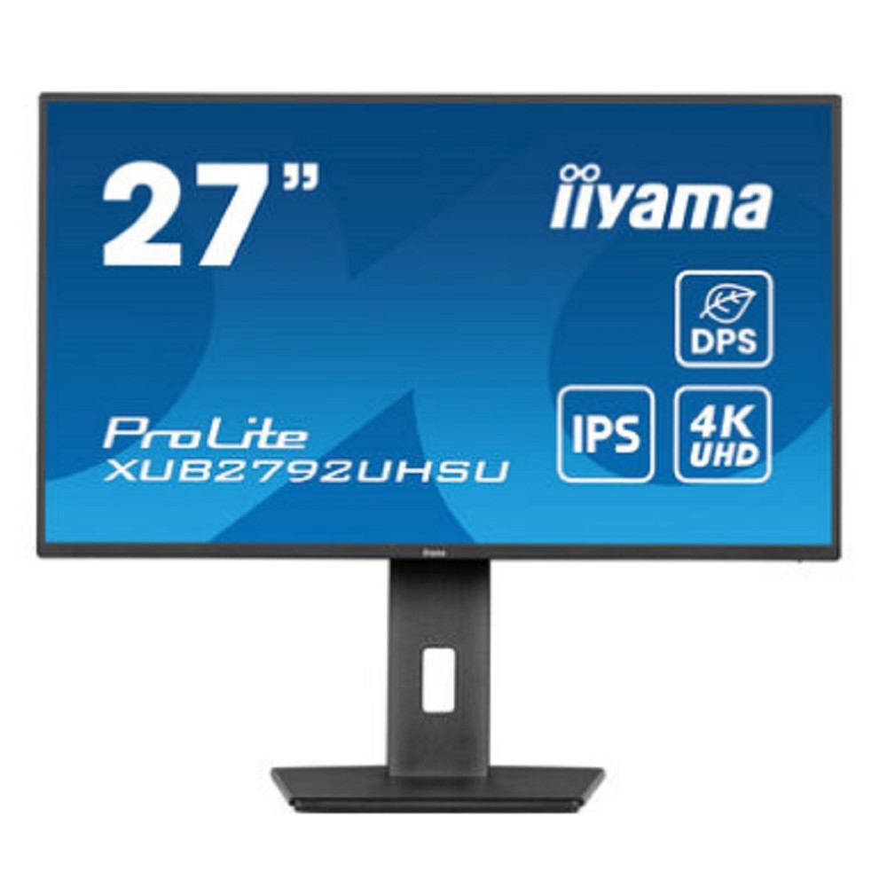LCD IIYAMA 27" XUB2792UHSU-B6 {IPS 3840x2160 60hz 4ms 1300:1 350cd 178/178 DVI HDMI DisplayPort USB-C HAS Pivot}