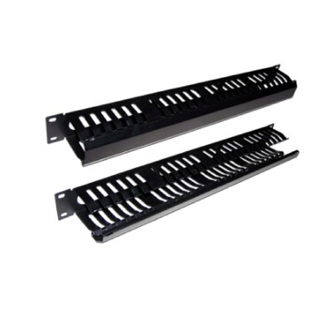 Lanmaster TWT-ORG/CV24-1U Кабельный органайзер 19" c крышкой на 24 порта, 1U