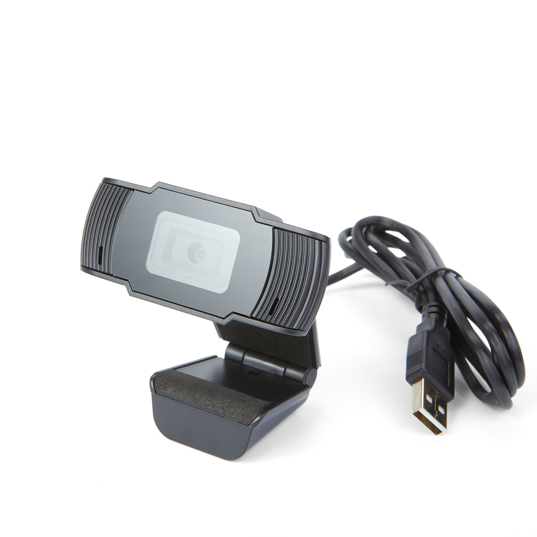 CBR CW 855FHD Black, Веб-камера с матрицей 3 МП, разрешение видео 1920х1080, USB 2.0, встроенный микрофон с шумоподавлением, фикс.фокус, крепление на мониторе, длина кабеля 1,8 м, цвет чёрный
