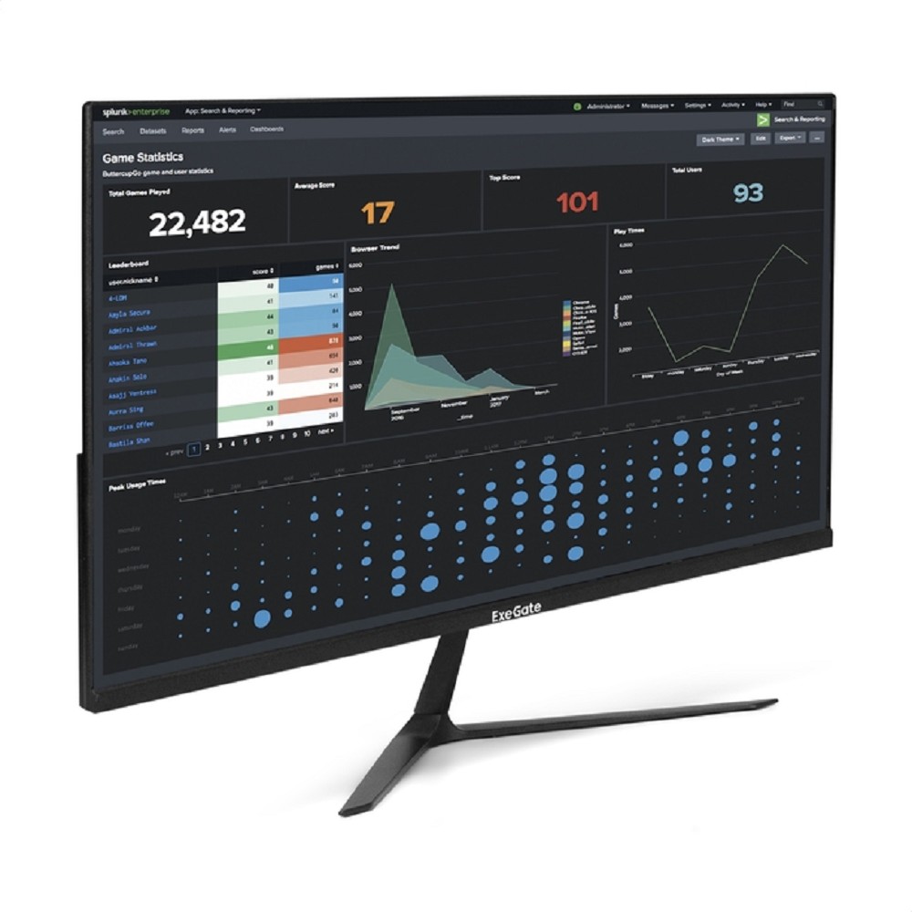 LCD ExeGate 27" EZ2700 ProSmart (IPS 1920x1080 75Hz 5ms 16:9 250cd 1000:1 178/178 D-Sub HDMI Flicker-free VESA} [EX299035RUS]