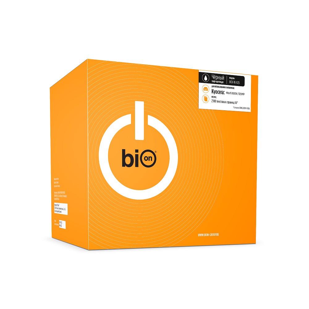 Bion BCR-TK-1125  Картридж для Kyocera-Mita FS{TK-1125/ 1061DN/1325MFP }(2100  стр.), Черный, с чипом