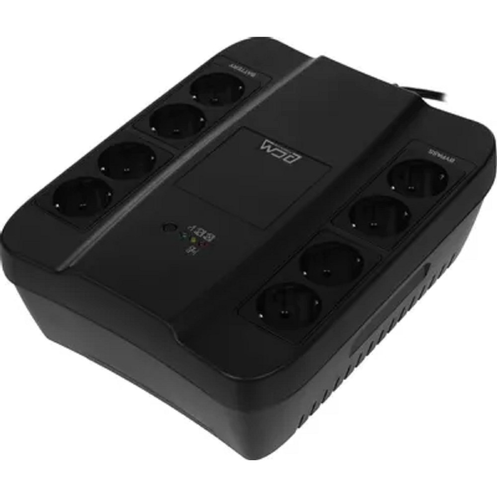 PowerCom Spider SPD-650N ИБП {OffLine, 650VA/390W, Tower, 8xEURO: 4 с резервным питанием, 4 с фильтрацией} (332714)