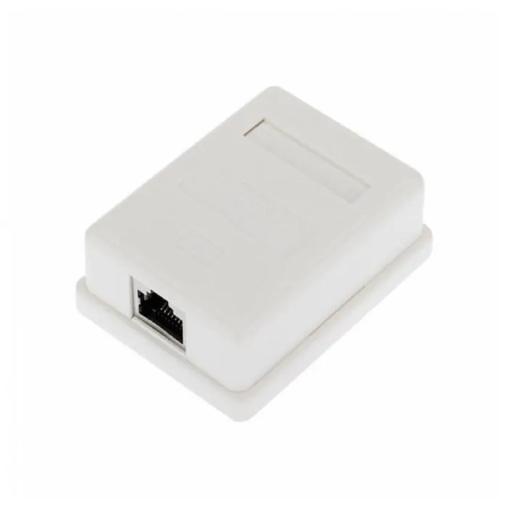 Rexant (03-0142) Розетка компьютерная внешняя, 1-порт FTP RJ-45 (8P8C), CAT 6