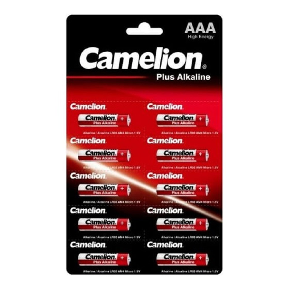 Camelion Plus Alkaline BL1x10  LR03 отрывные (LR03-BP1x10P, батарейка,1.5В) (10 шт. в уп-ке)