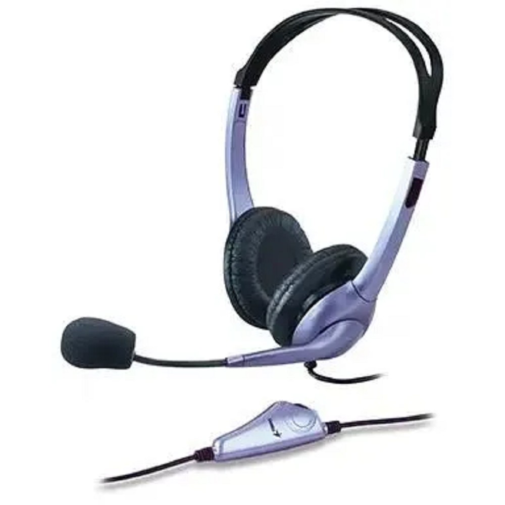 Genius Headset HS-04S, Stereo, 1x mini jack 3.5mm, blue