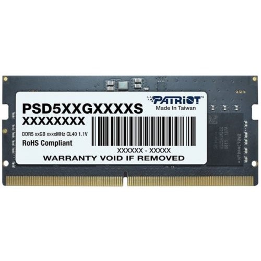 Patriot DDR5 SODIMM 8Gb 4800MHz  PSD58G480041S RTL PC5-38400 CL40  260-pin 1.1В single rank