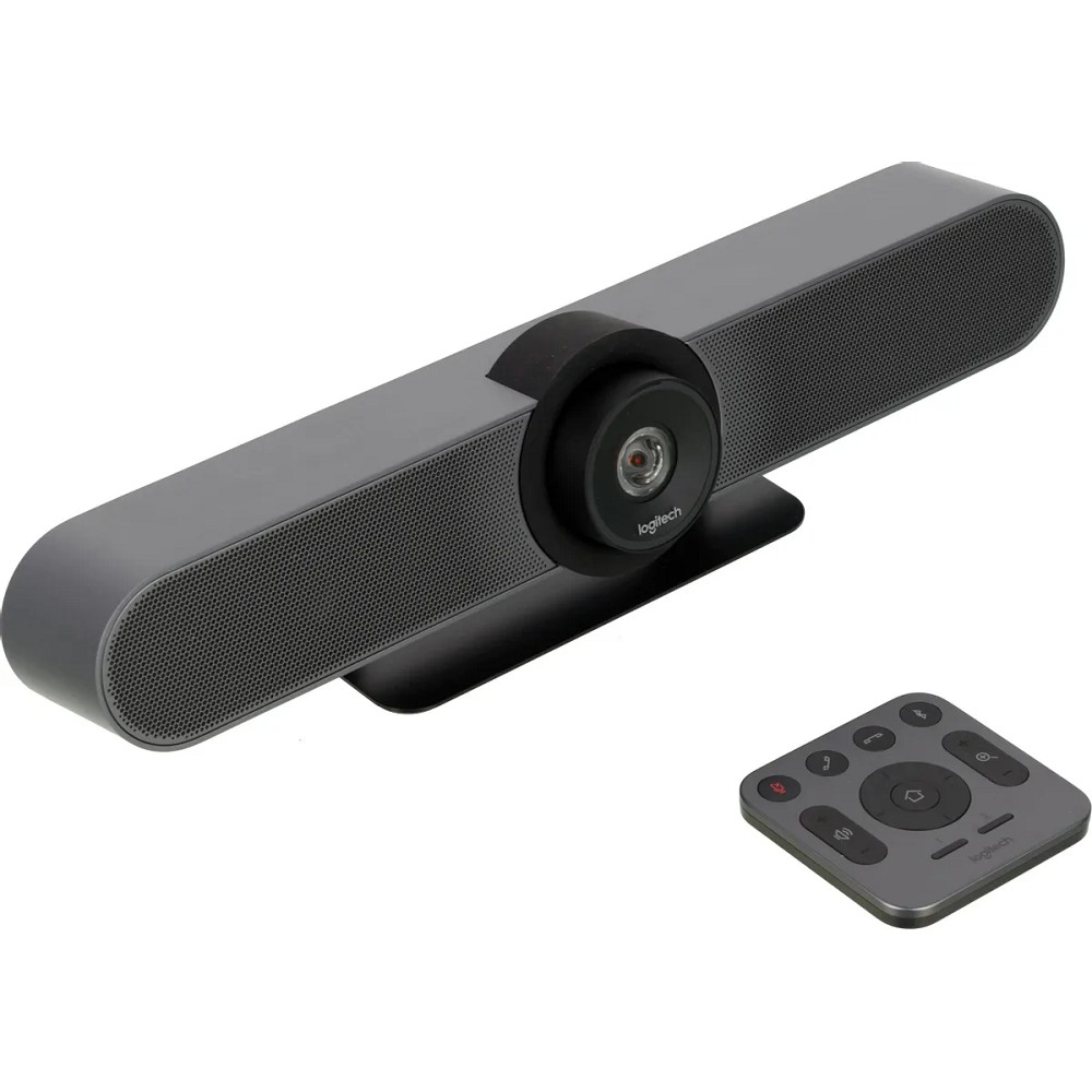 960-001102 Logitech MeetUp ConferenceCam [Ultra HD 4K, 2160p/30fps, пульт ДУ, интегрированная аудиосистема, USB-кабель 5м, в комплекте крепление и фурнитура для установки на стене] 