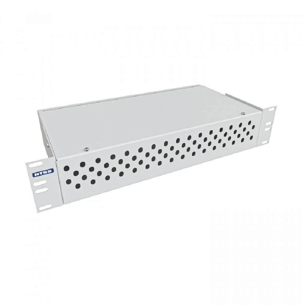 NTSS Кросс NTSS оптический 19'' укомплектованный 2U, 64 порта ST/UPC, 50/125 мкм ОМ3 (сплошная панель, сплайс-кассета 2шт, пигтейлы, КДЗС, адаптеры) серый RAL 7035 NTSS-RFOB-2U-64-ST/U-503-SP1.5G0AY