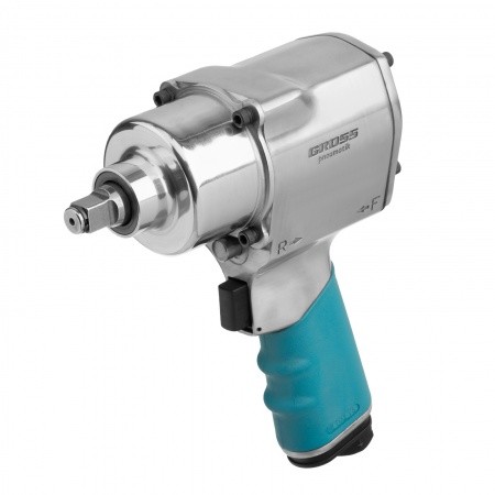 GROSS Гайковёрт пневматический ударный G1260,1/2",Twin Hammer, 813Нм, 7000 об/мин [57441]