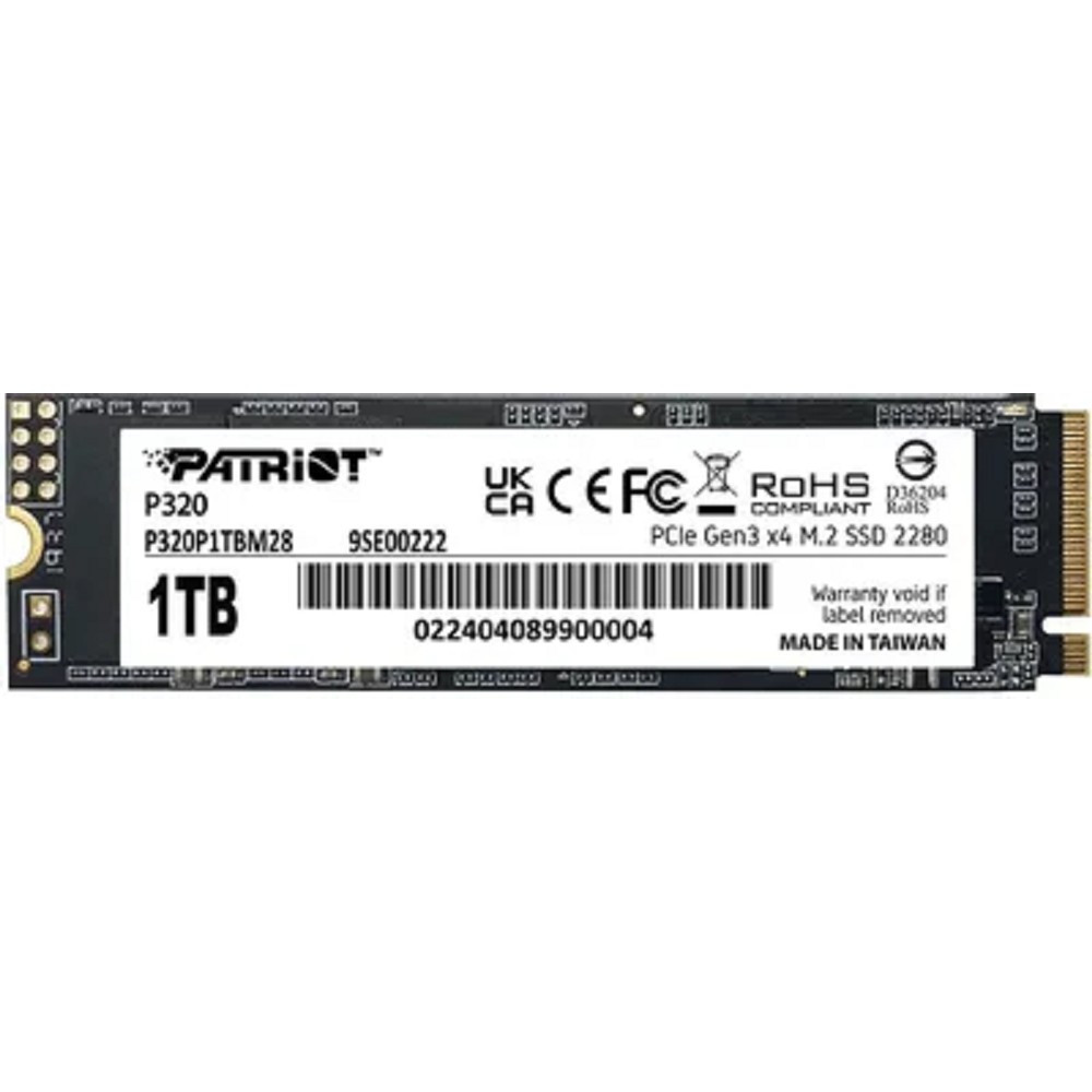 SSD Patriot PCIe 3.0 x4 1TB P320P1TBM28 P320 M.2 2280
