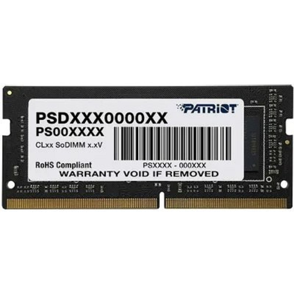 Память DDR4 SODIMM 16Gb 2666MHz Patriot PSD416G266681S RTL PC4-21300 CL19  260-pin 1.2В