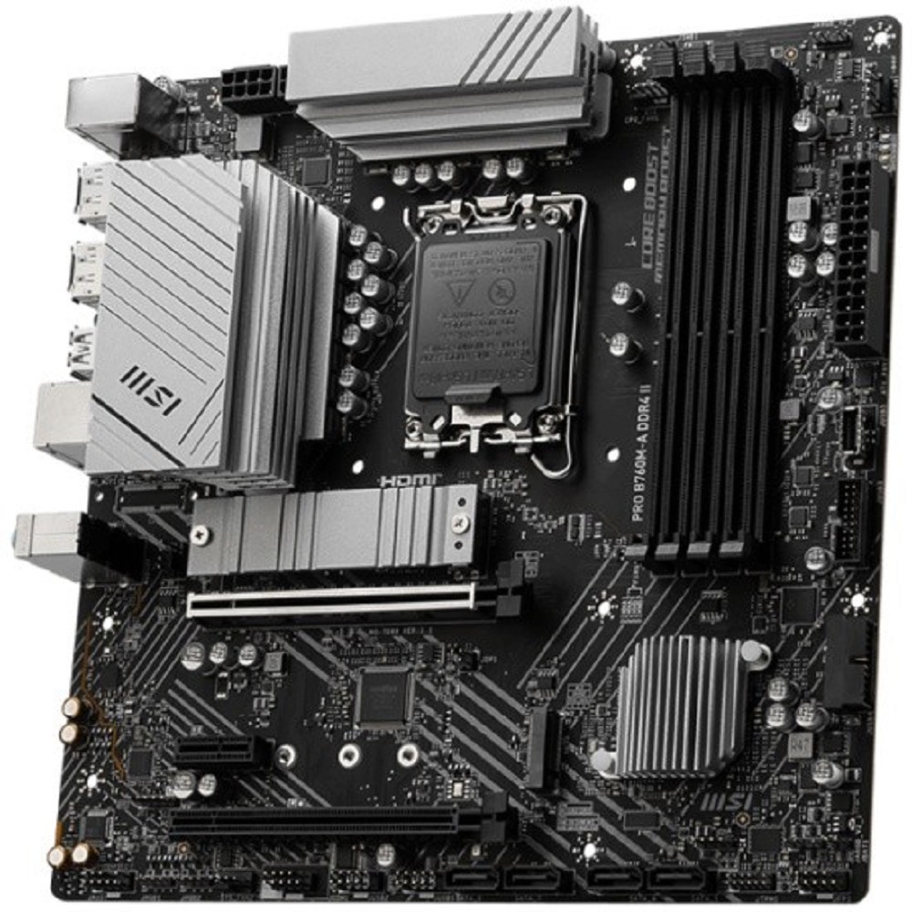 MSI PRO B760M-A DDR4 II {LGA 1700, Intel B760, mATX} Ret