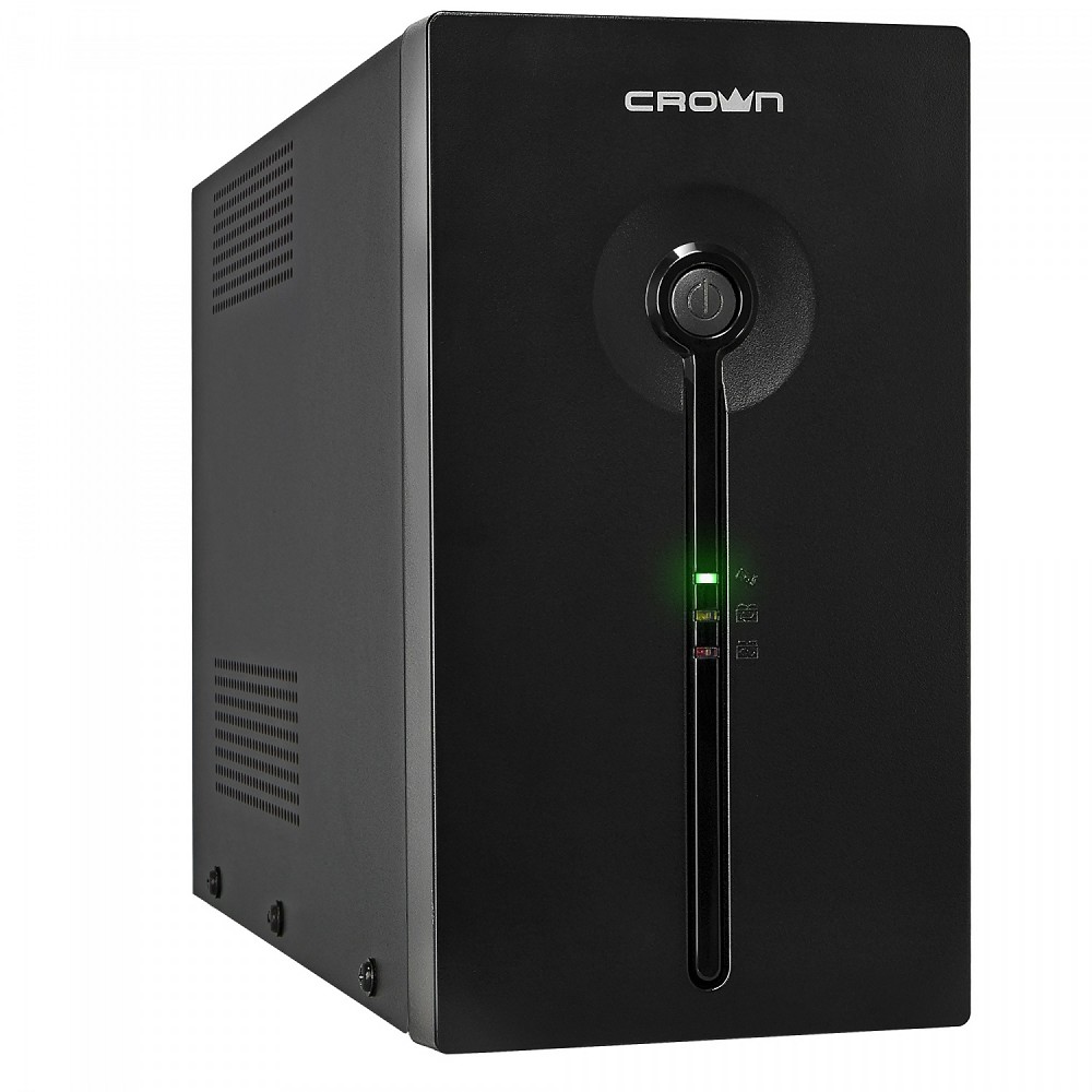 Повреждение упаковки CROWN ИБП CMU-SP1200IEC USB {1200VA\720W, корпус металл, 2x12V/9AH, розетки 8*IEC+1*IEC C13, AVR, съёмный кабель питания 1.8 м, RJ11/45, USB, LED}