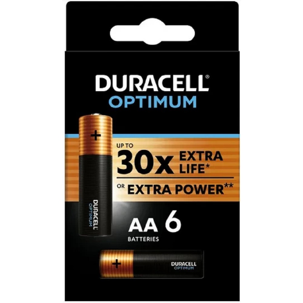 Duracell LR6/6BL OPTIMUM  (6 шт в уп-ке)