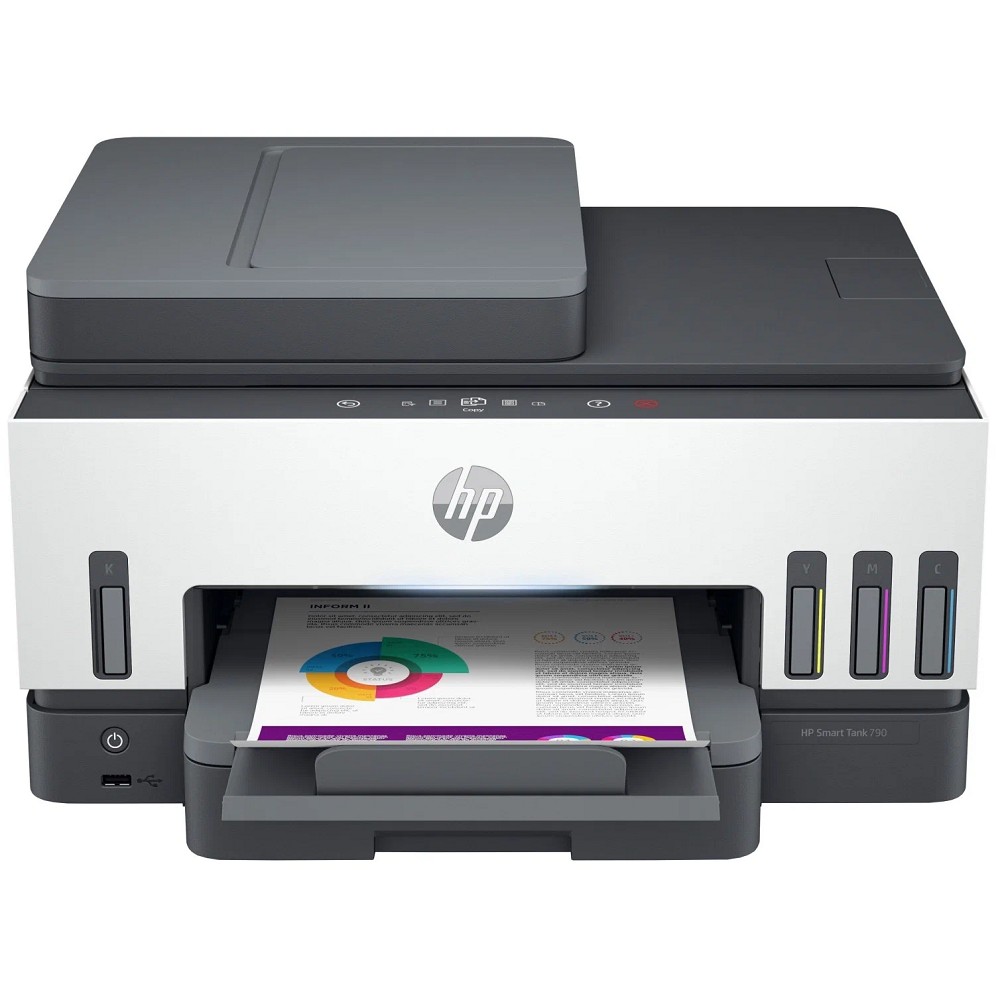 МФУ струйный HP Smart Tank 790 (4WF66A) A4 Duplex Net WiFi BT USB серый/белый