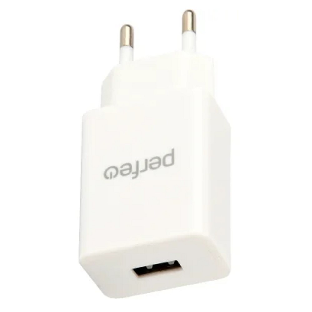 PERFEO Сетевое зарядное устройство с разъемом USB, 1А, белый (I4665)