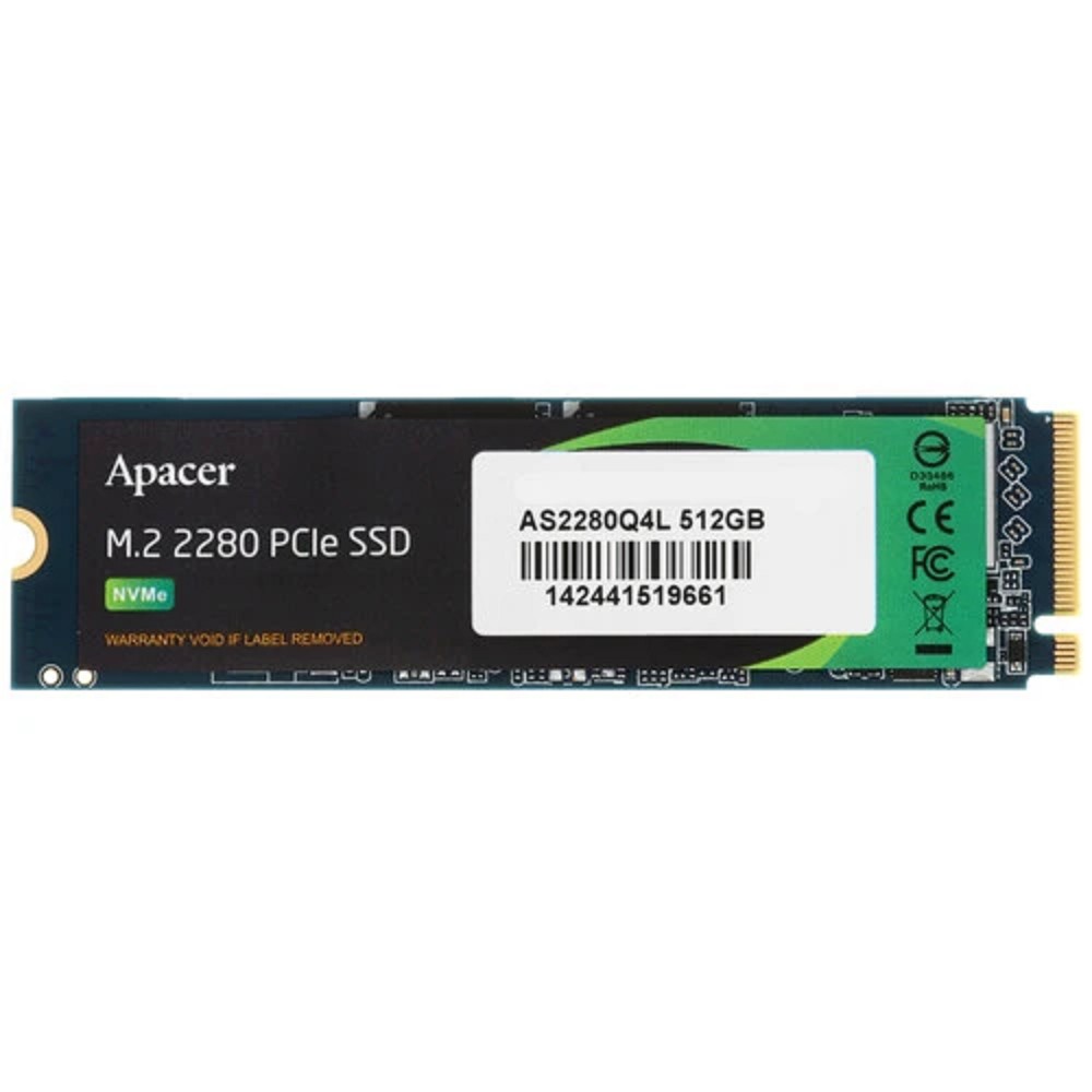 SSD Apacer M.2 2280 512GB AS2280Q4L Client SSD AP512GAS2280Q4L-1 3600/3000,  PCIe Gen4 x4, 3D NAND