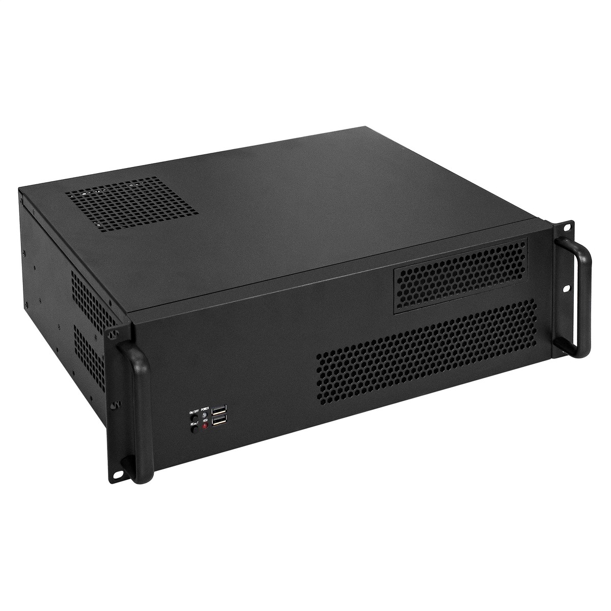 Exegate EX279706RUS Серверный корпус Exegate Pro 3U330-02 <RM 19",  высота 3U, глубина 330, без БП, USB>