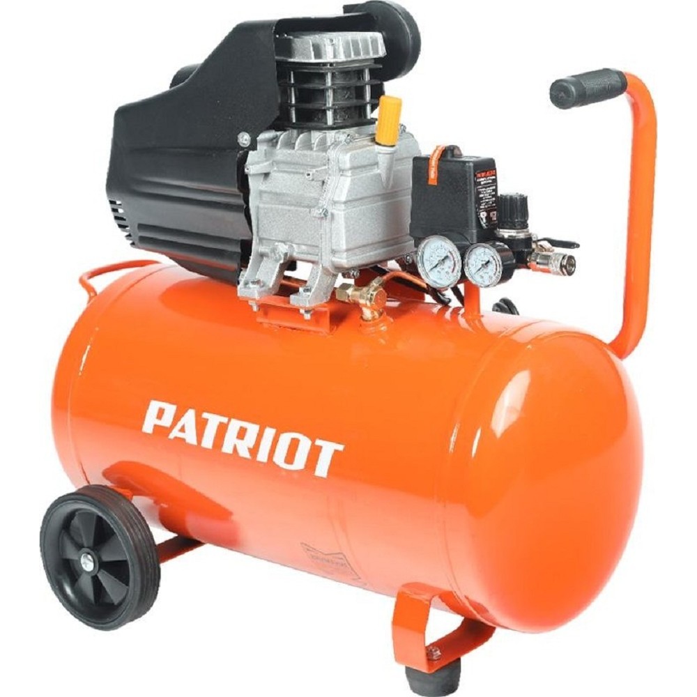 PATRIOT EURO 50-260 Компрессор [525306367] {Мощн.: 1.8 кВт; Напр.: 230В~50Гц; Об.двиг.: 2850 об/мин; Производит.: 260 л/мин; Об.ресивера: 50 л; Давл.: 8 бар; Вес: 27,5 кг;}