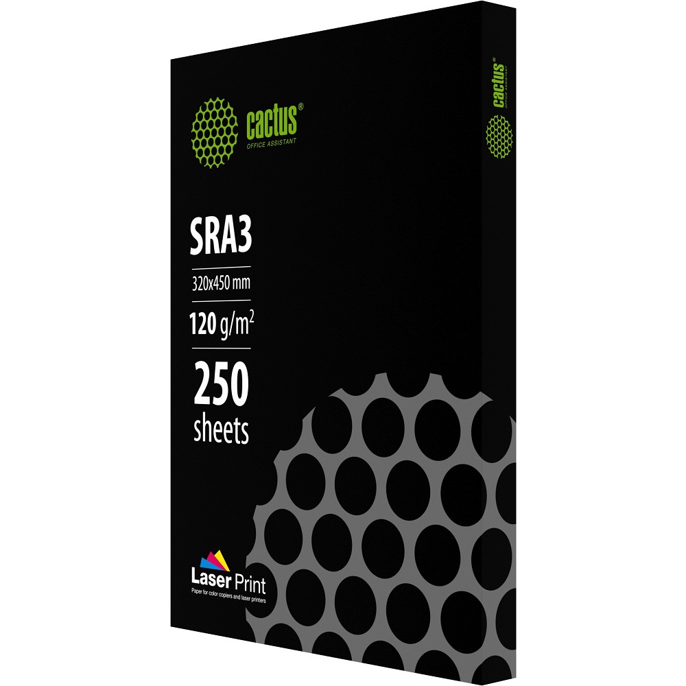Бумага Cactus CS-LPSRA3120250 SRA3/120г/м2/белый/250л. CIE170% для лазерной печати