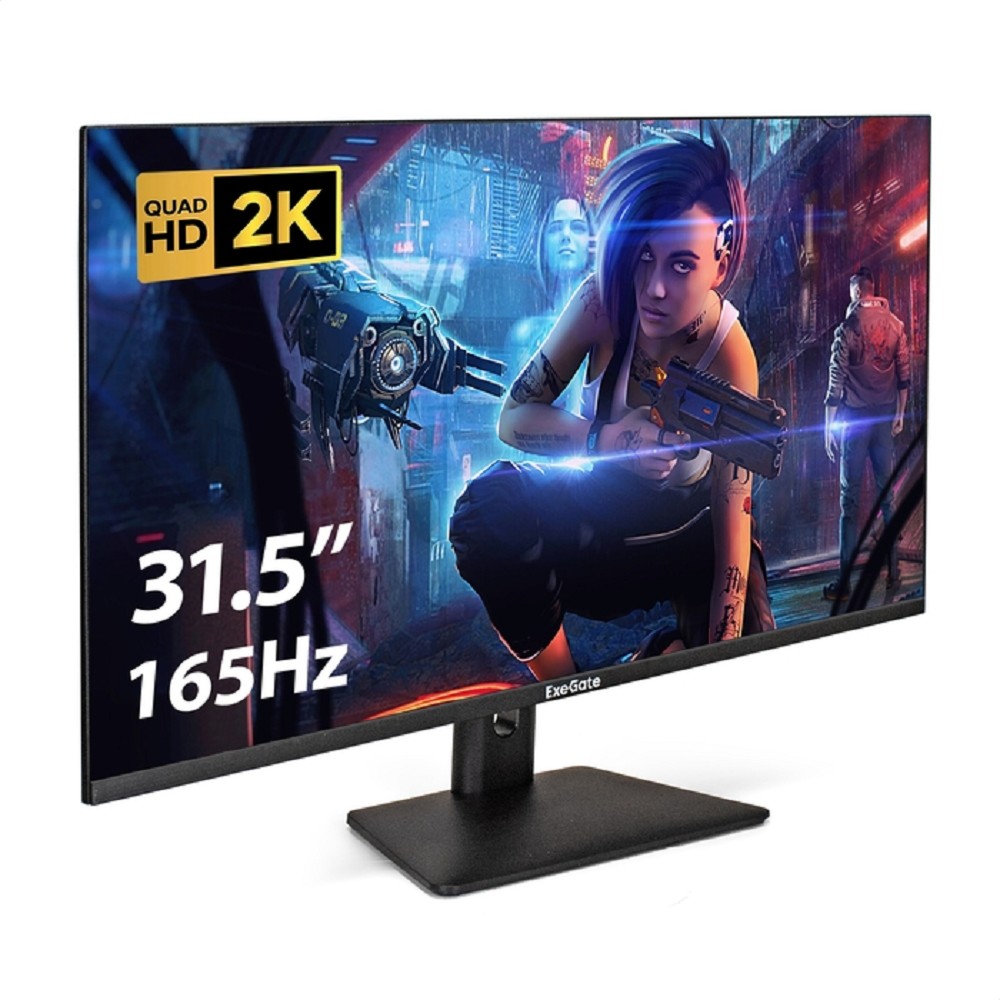 Повреждение упаковки LCD ExeGate 31.5" EG3207T Combat {IPS 2560x1440@165Hz 1ms 300cd 1000:1 178/178 2xHDMI2.0 DisplayPort USB speakers VESA} [EX299472RUS]